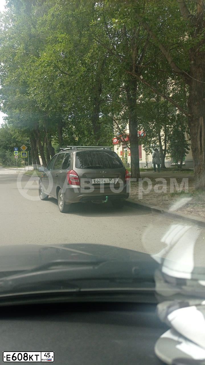 Фото автомобиля LADA 2194 KALINA, 2013 — госномер Е608КТ45. Цвет: КОРИЧНЕВЫЙ