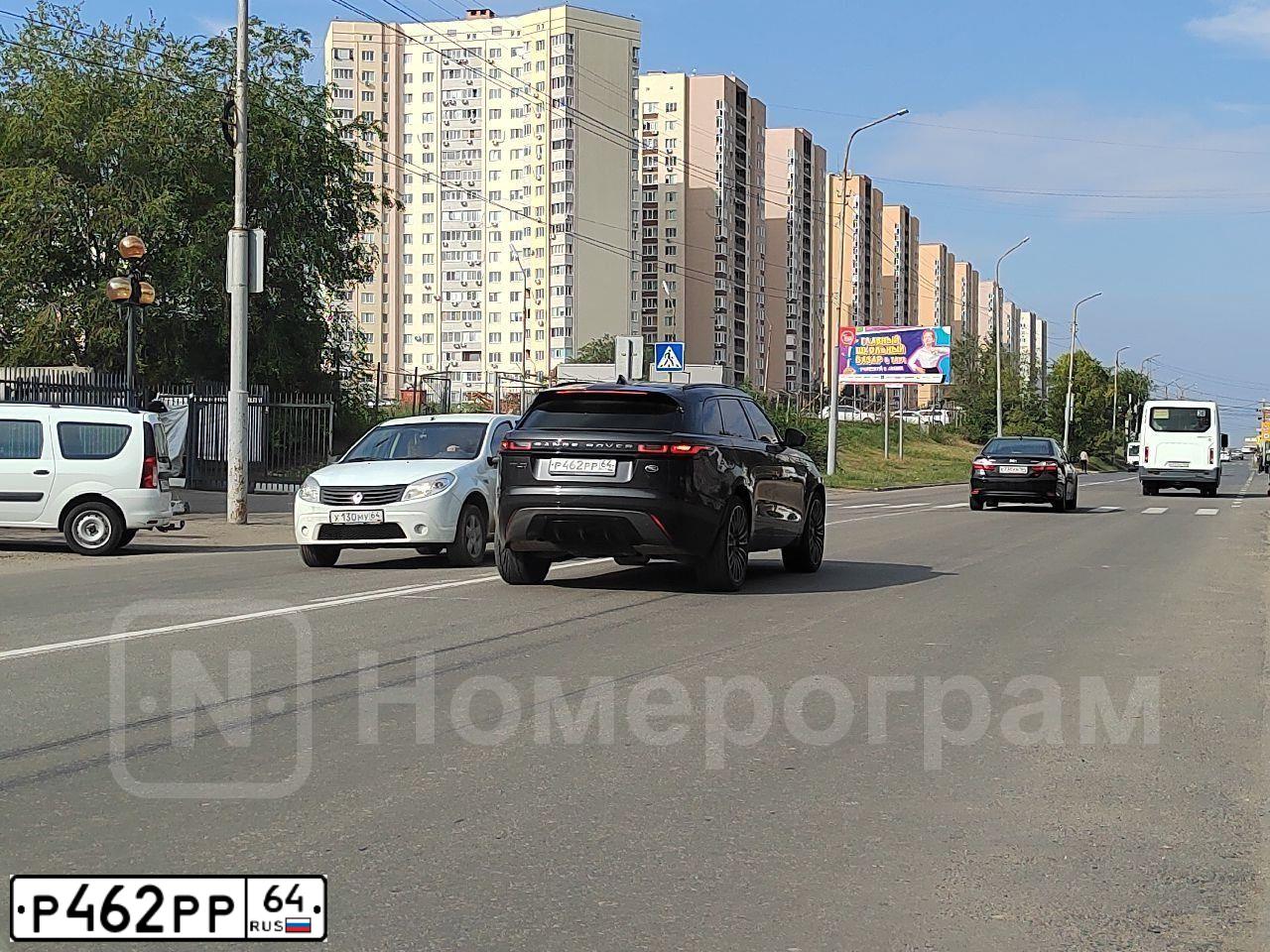 Фото автомобиля LAND ROVER RANGE ROVER, 2020 — госномер М777ЕМ164. Цвет: СЕРЫЙ