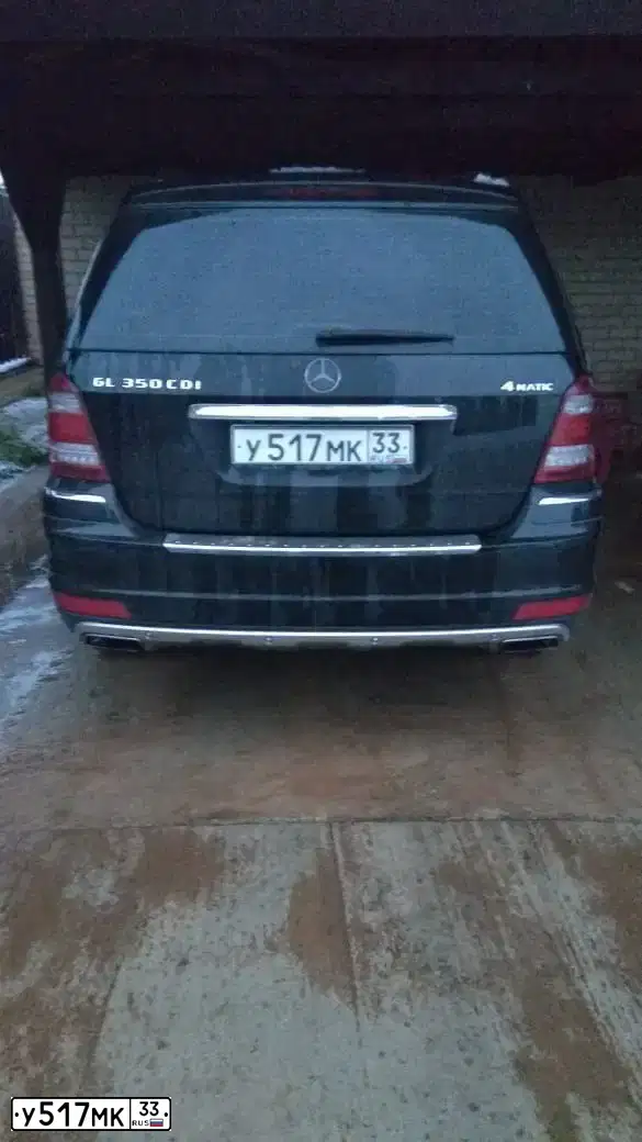 Фото автомобиля MERCEDES GL-KLASSE, 2012 — госномер У517МК33. Цвет: ЧЕРНЫЙ