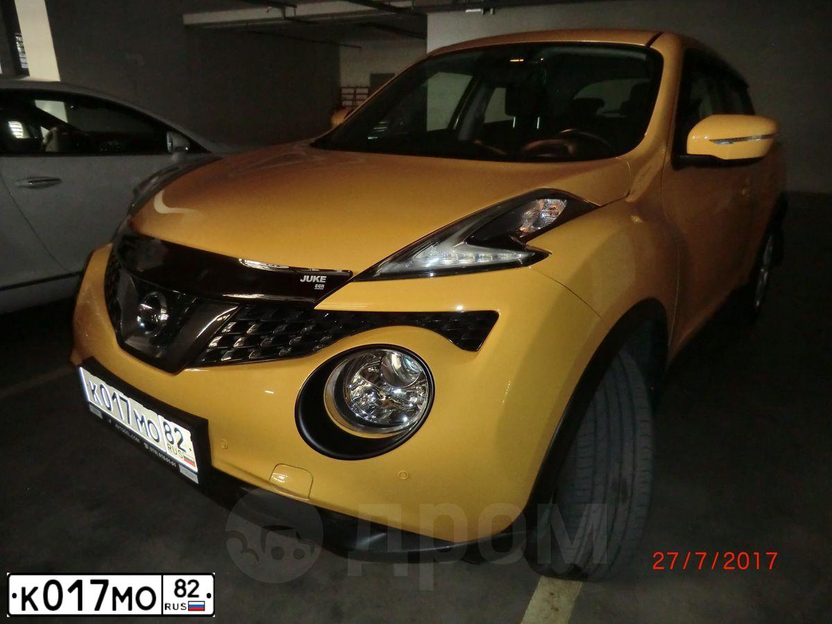 Фото автомобиля NISSAN JUKE, 2014 — госномер К017МО82. Цвет: ЖЁЛТЫЙ