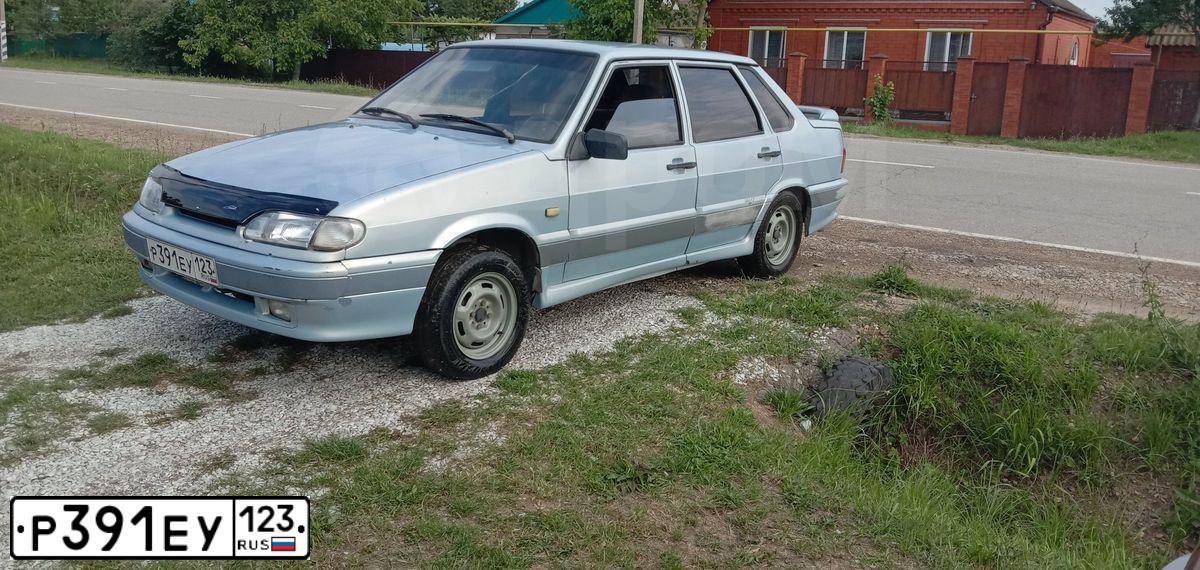 Фото автомобиля LADA 2115 SAMARA, 2004 — госномер Р391ЕУ123. Цвет: Серебристо-Желтый