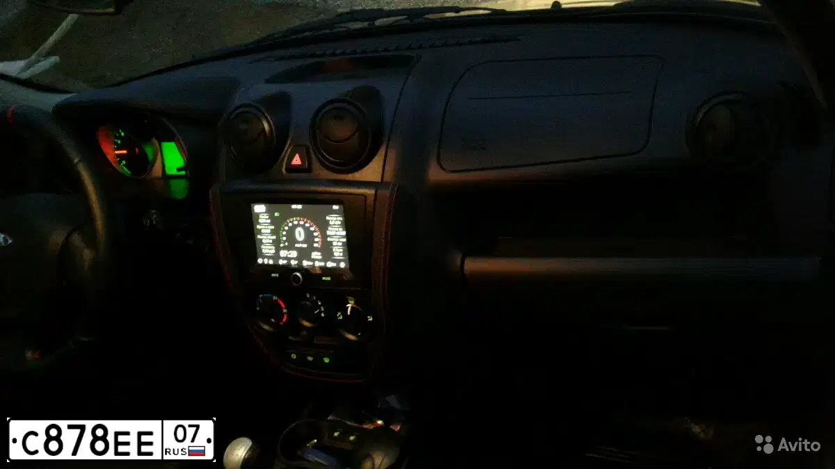 Фото автомобиля LADA 2190 GRANTA, 2015 — госномер А081ЕК17. Цвет: Коричневый