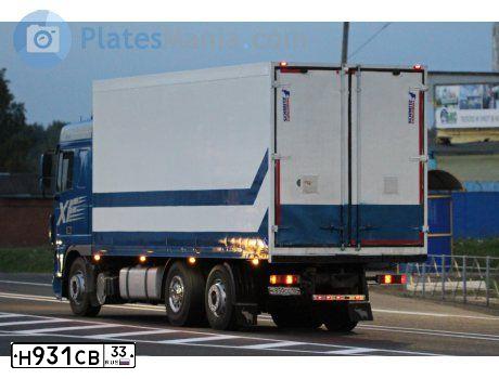 Фото автомобиля DAF XF 95 FAR /6X2/, 1999 — госномер К850СС154. Цвет: голубой