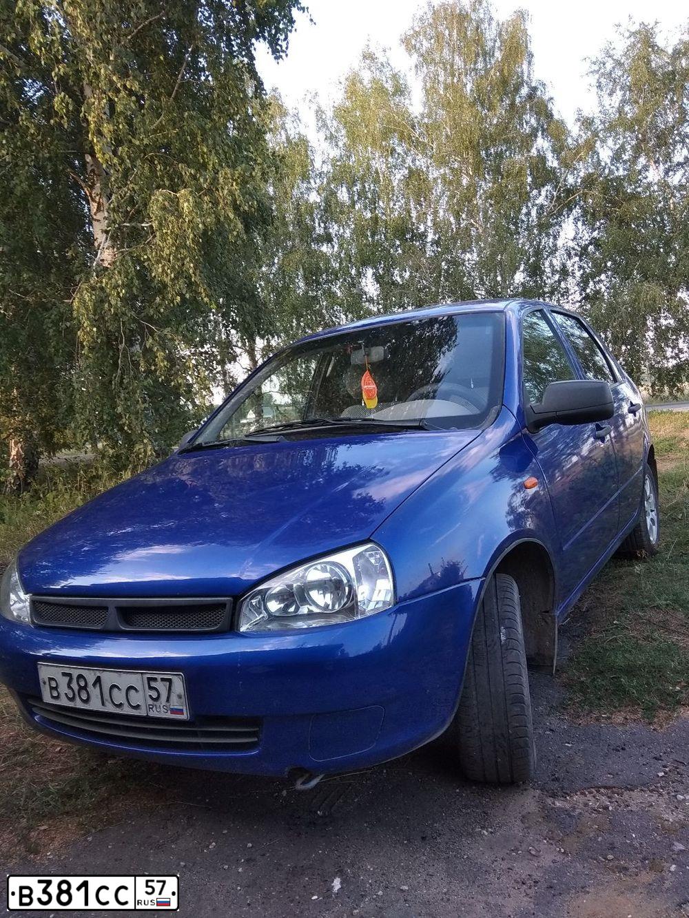 Фото автомобиля LADA KALINA, 2011 — госномер С444СК57. Цвет: синий