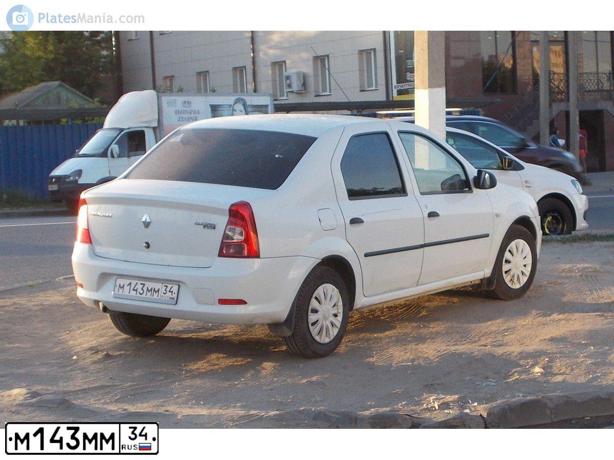 Фото автомобиля RENAULT LOGAN, 2012 — госномер М201ЕС134. Цвет: Белый
