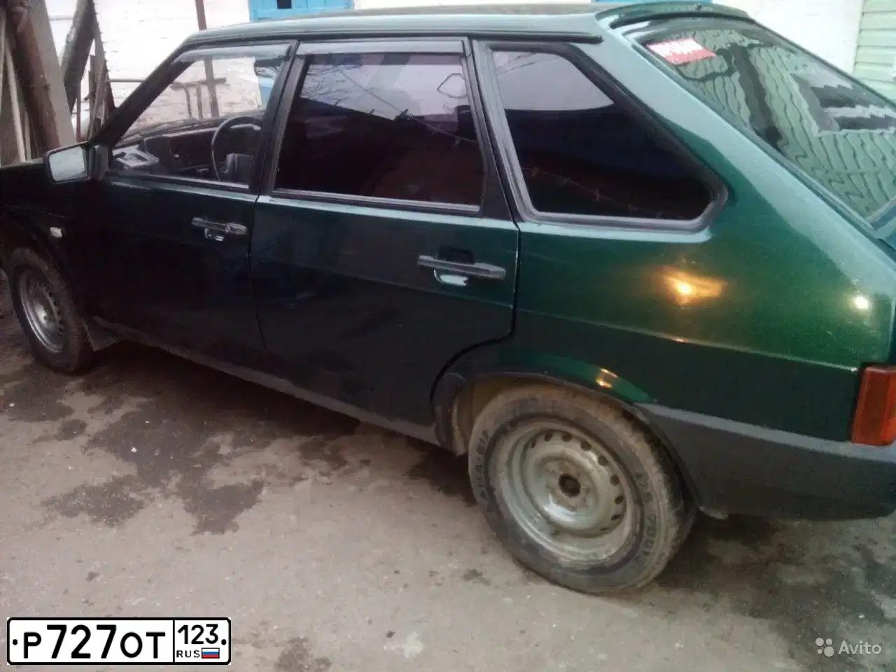 Фото автомобиля LADA 2109 SAMARA, 2003 — госномер Р727ОТ123. Цвет: ТЕМНО - ЗЕЛЕНЫЙ