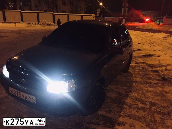 Фото автомобиля LADA 1118 KALINA, 2009 — госномер К275УА46. Цвет: ТЕМНО-СЕРЫЙ МЕТАЛЛИК