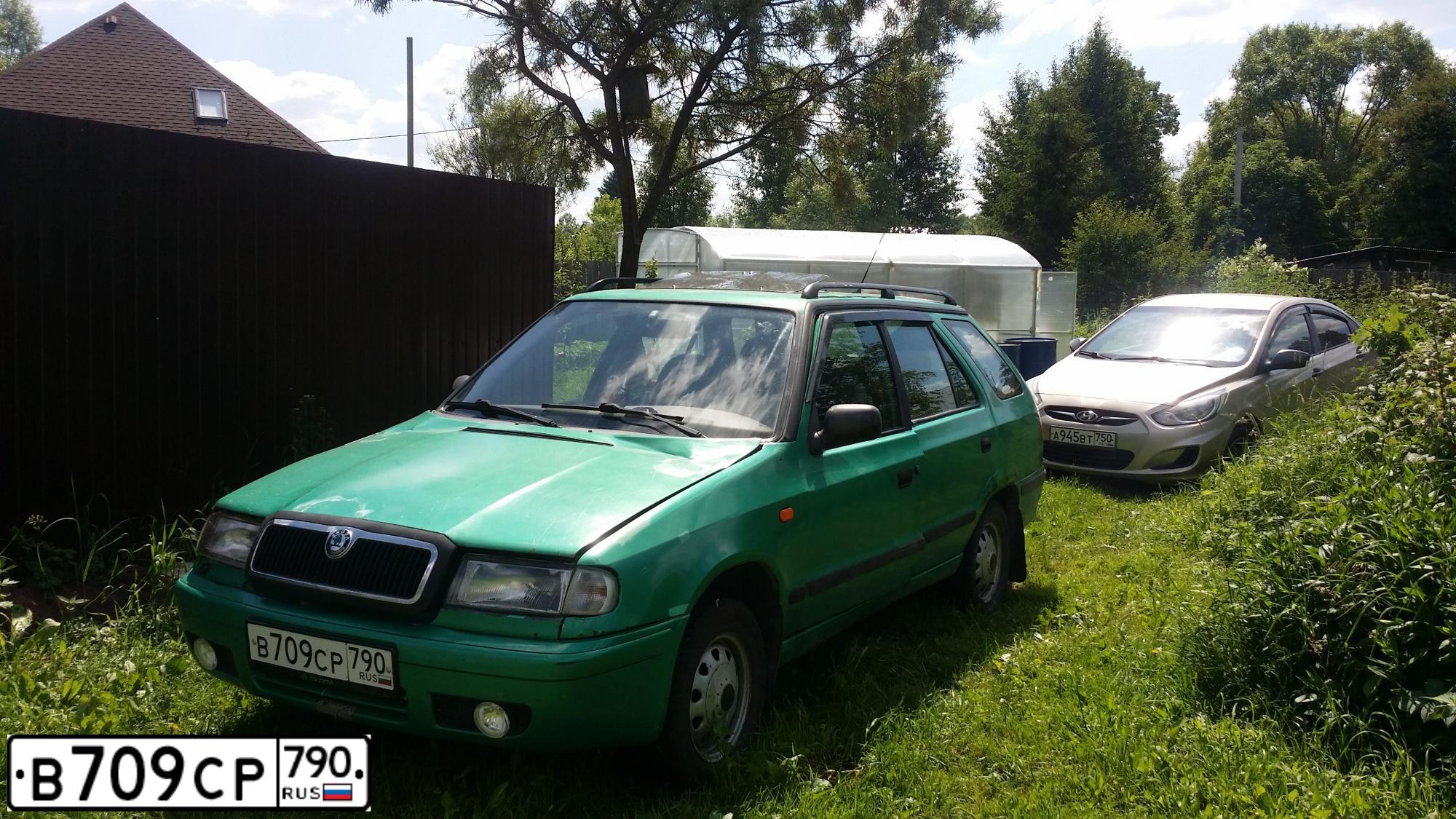 Фото автомобиля SKODA FELICIA, 1998 — госномер В709СР790. Цвет: ЗЕЛЕНЫЙ СВЕТЛЫЙ