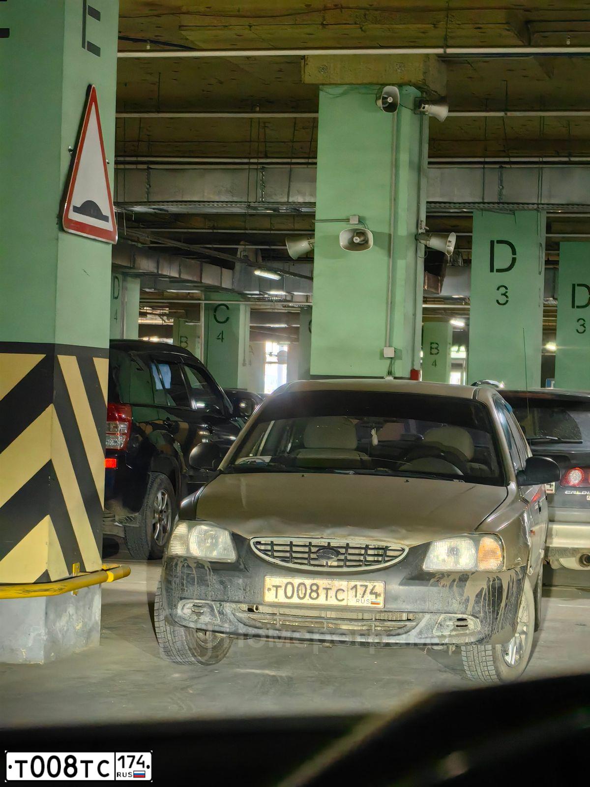 Фото автомобиля TAGAZ ACCENT, 2005 — госномер Т008ТС174. Цвет: БЕЖЕВЫЙ