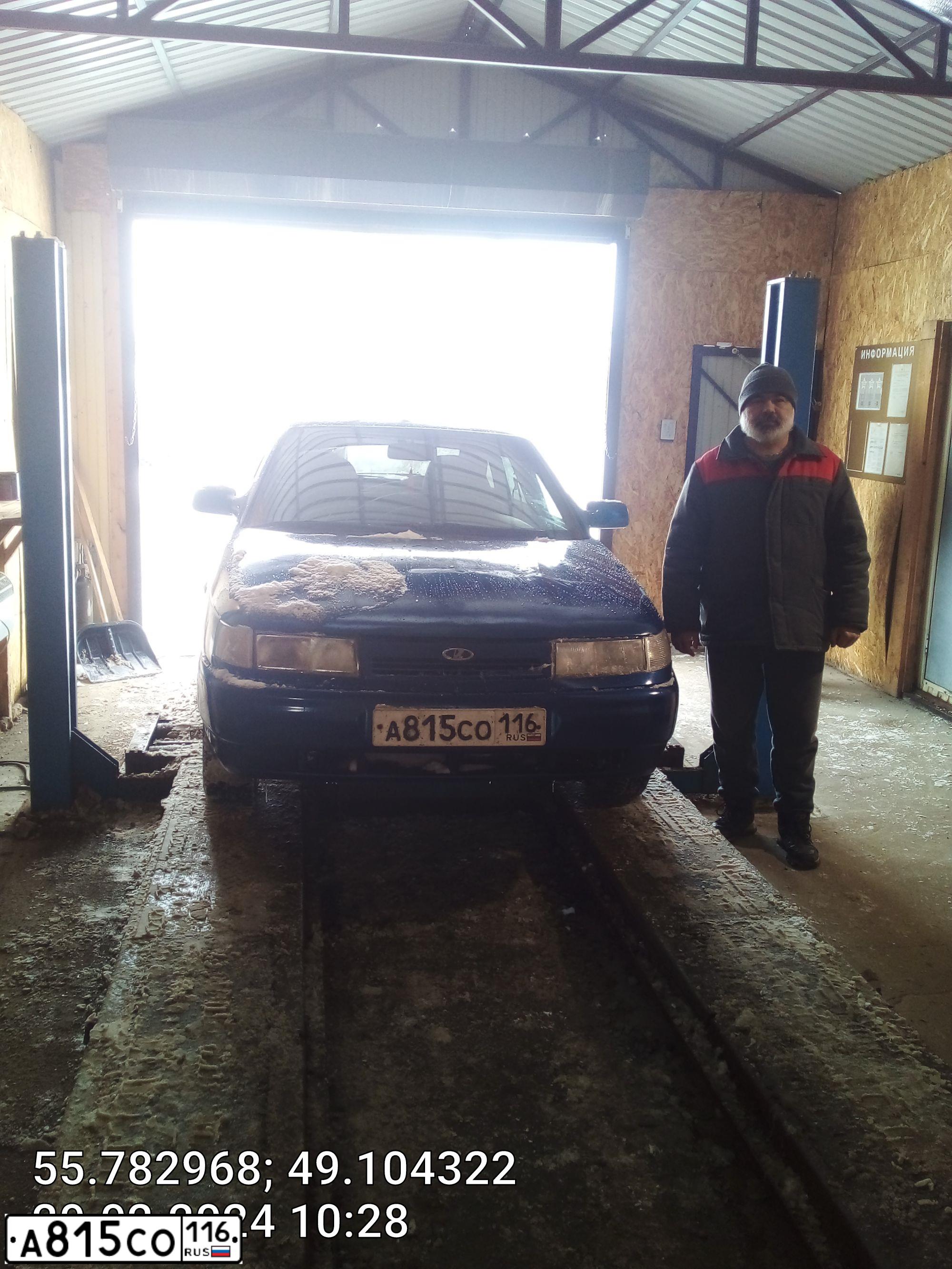 Фото автомобиля LADA 2112, 2007 — госномер А815СО116. Цвет: синий