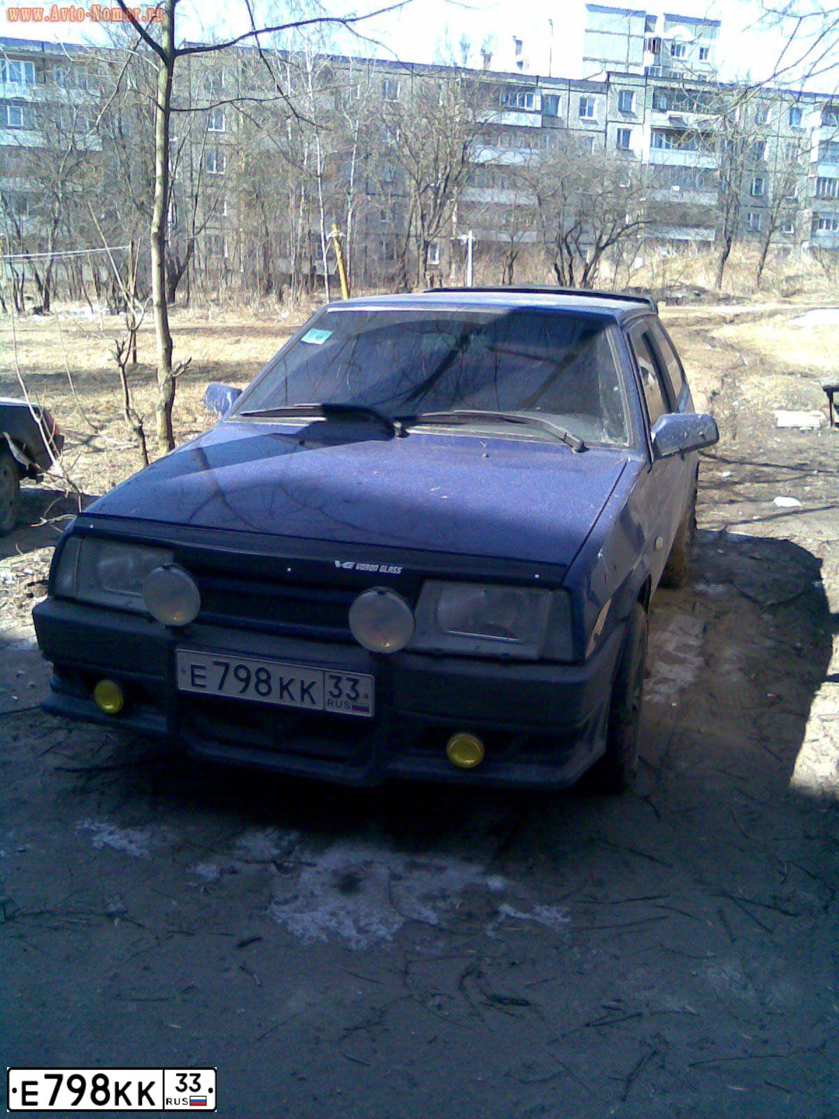 Фото автомобиля LADA 2108 SAMARA, 1998 — госномер С271ТЕ33. Цвет: синий