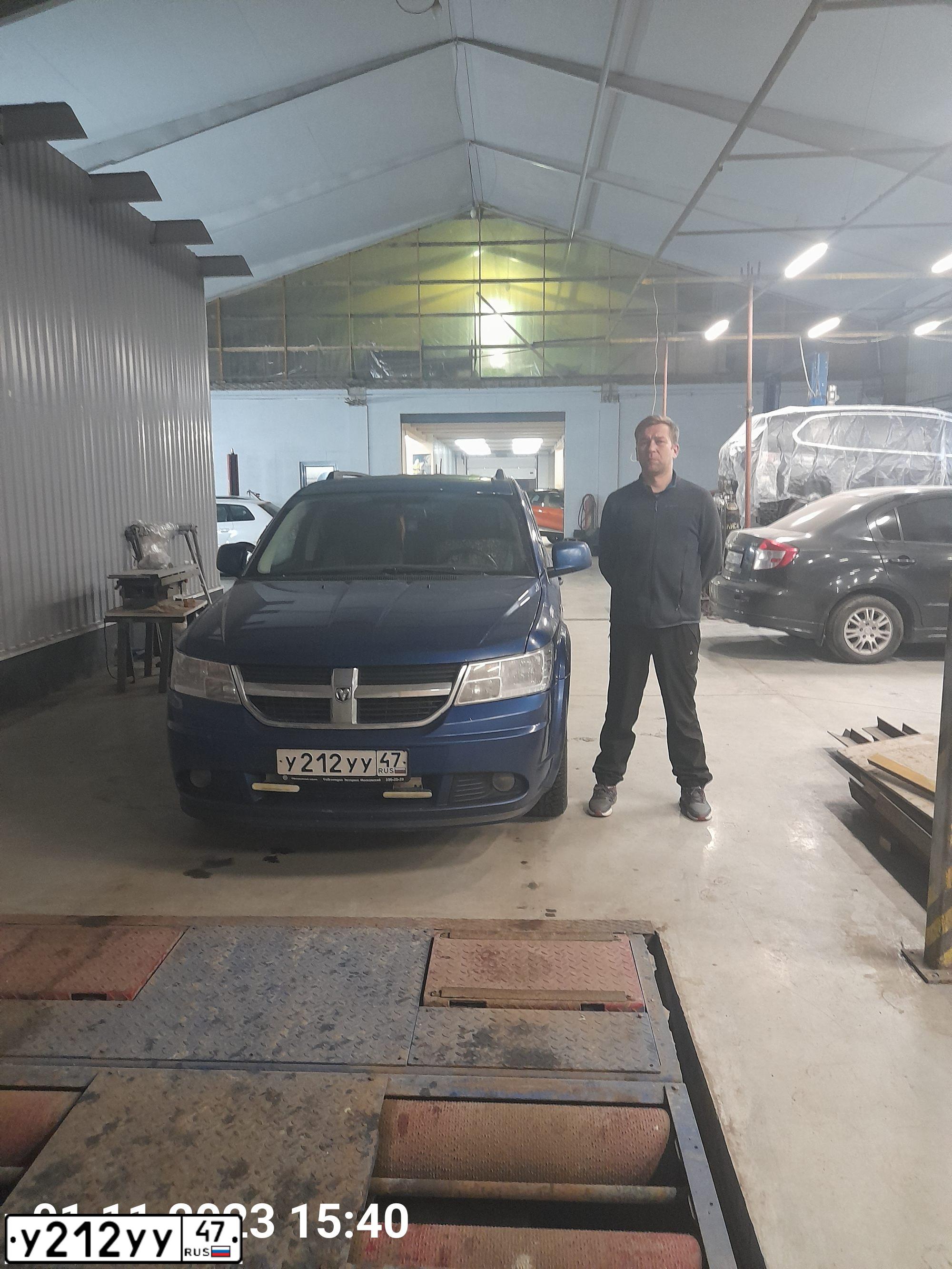 Фото автомобиля DODGE JOURNEY, 2008 — госномер У059АЕ198. Цвет: СИНИЙ