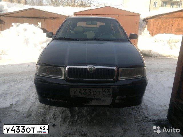 Фото автомобиля SKODA OCTAVIA, 2008 — госномер У433ОТ43. Цвет: ЧЕРНЫЙ