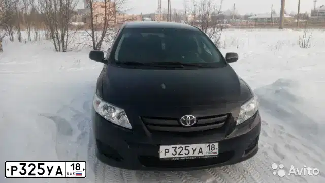 Фото автомобиля TOYOTA COROLLA, 2007 — госномер Е659РХ159. Цвет: ЧЕРНЫЙ