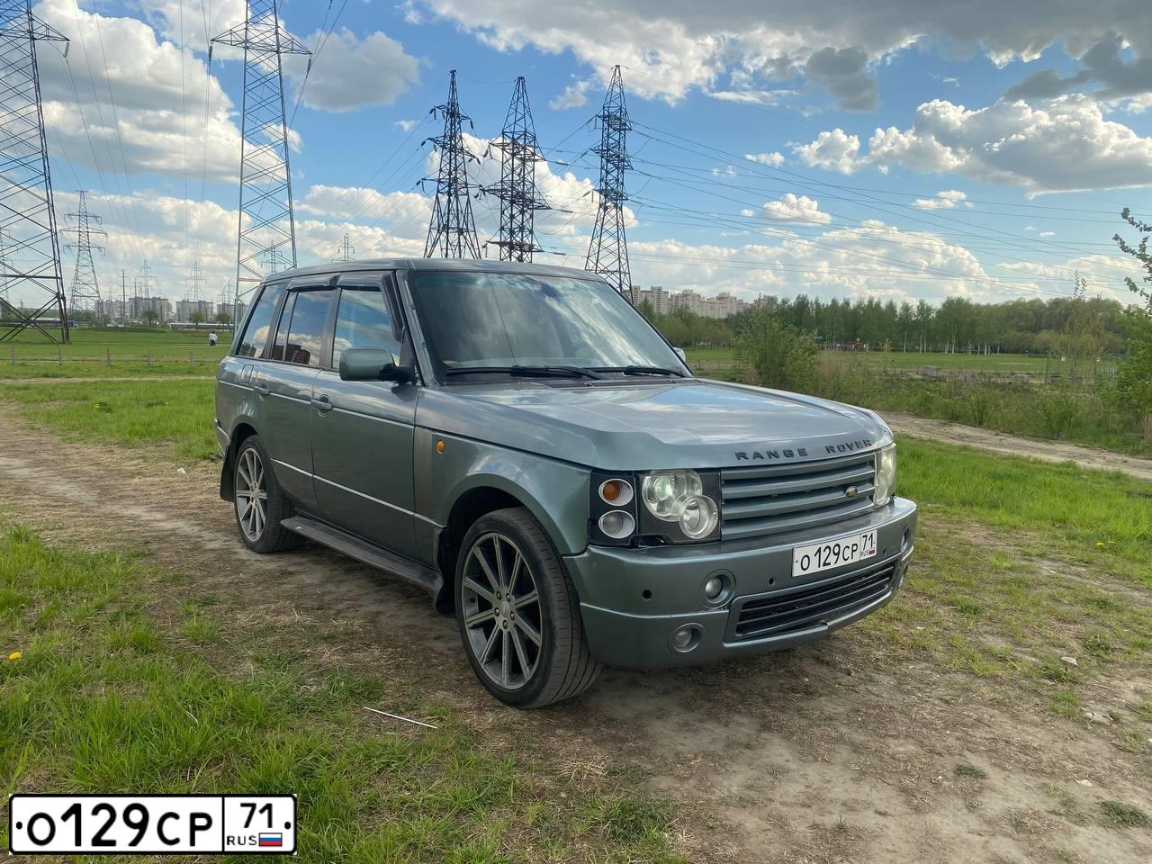 Фото автомобиля LANDROVER RANGE ROVER, 2003 — госномер К880ЕЕ763. Цвет: СЕРО-ЗЕЛЕНЫЙ