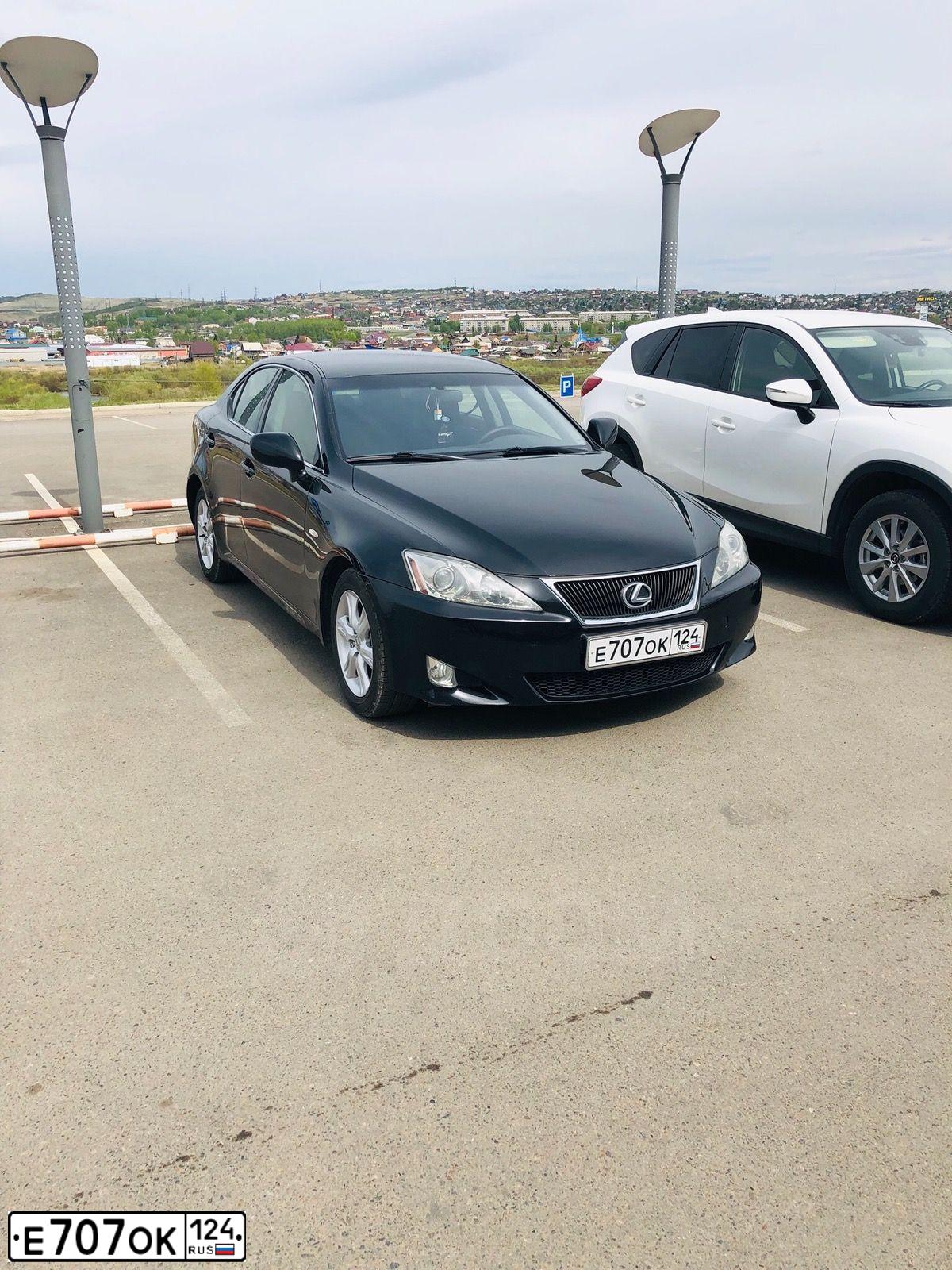 Фото автомобиля LEXUS IS, 2006 — госномер Т319СН124. Цвет: ЧЕРНЫЙ