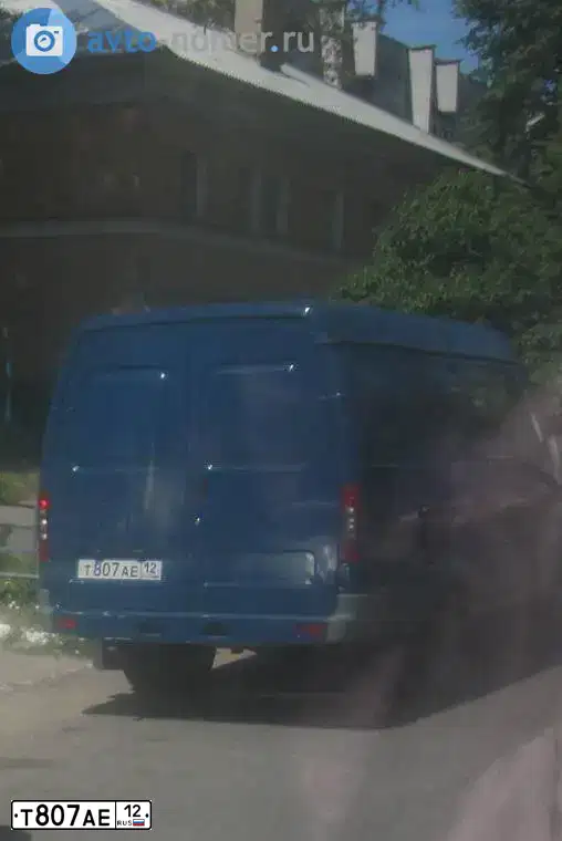 Фото автомобиля GAZ 2705 EL, 2006 — госномер Т807АЕ12. Цвет: БАЛТИКА