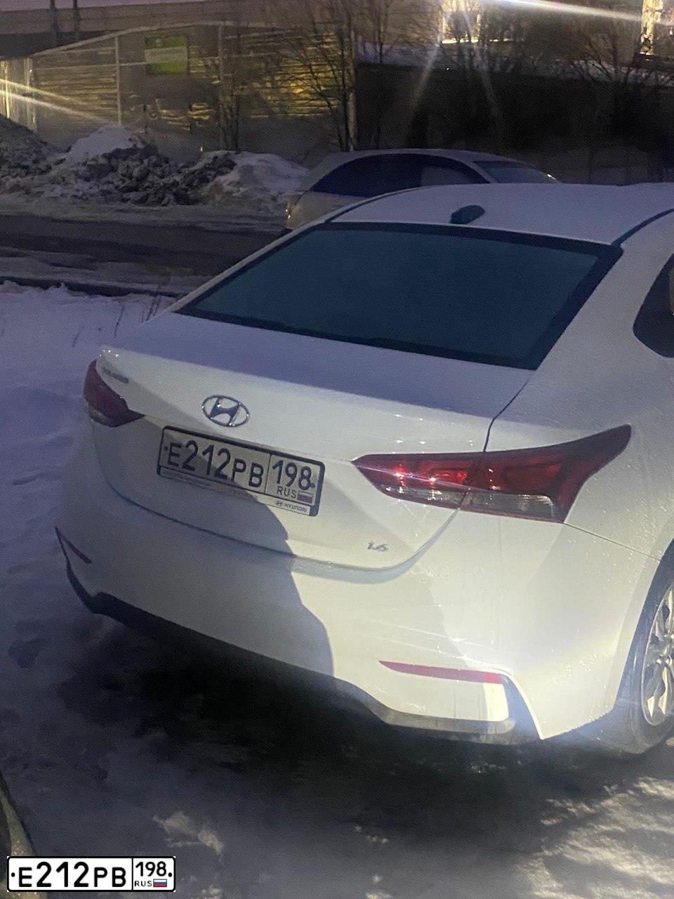 Фото автомобиля HYUNDAI SOLARIS, 2019 — госномер М324КТ761. Цвет: Белый