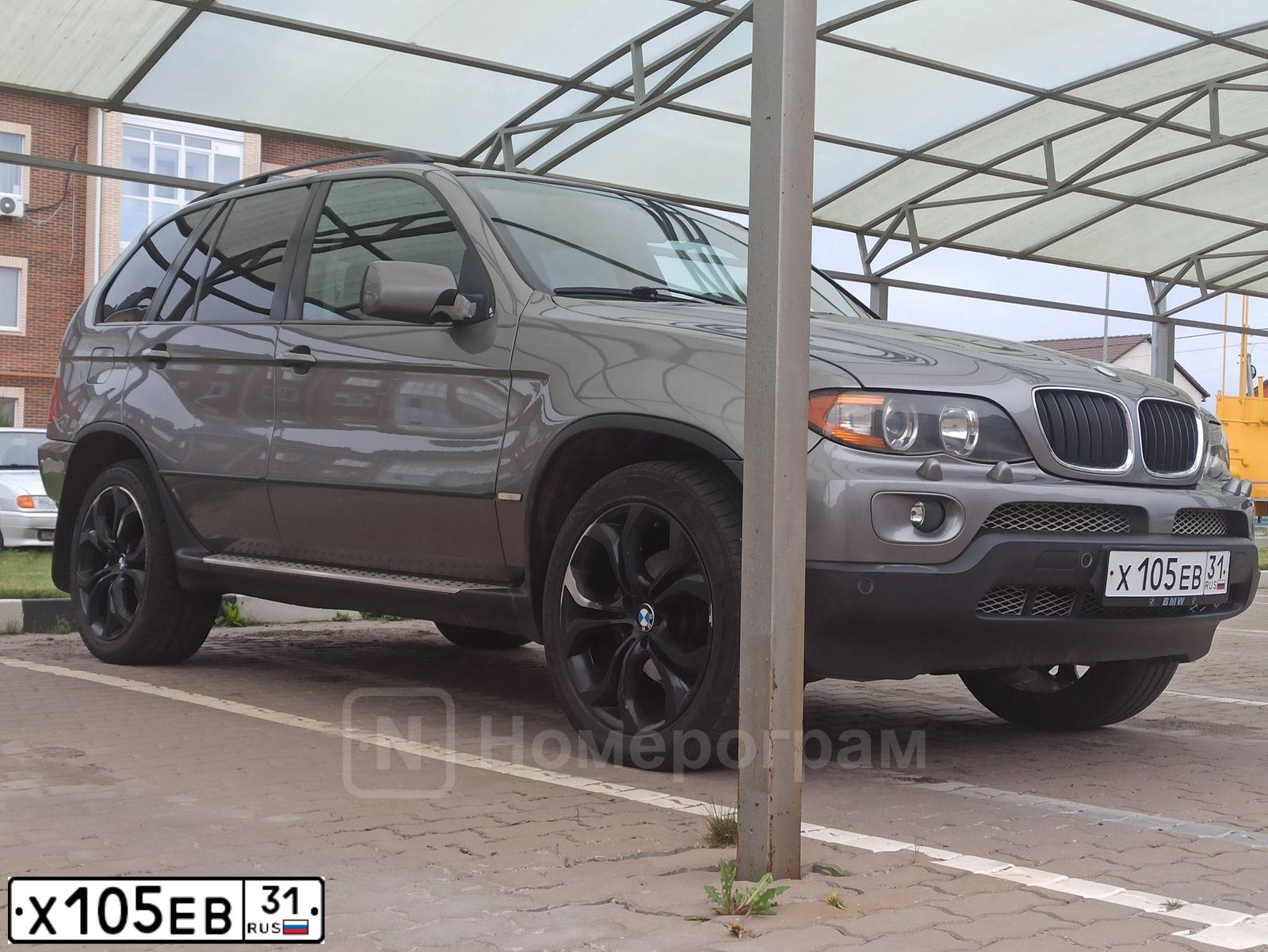 Фото автомобиля BMW X5, 2005 — госномер А878УМ178. Цвет: СЕРЫЙ