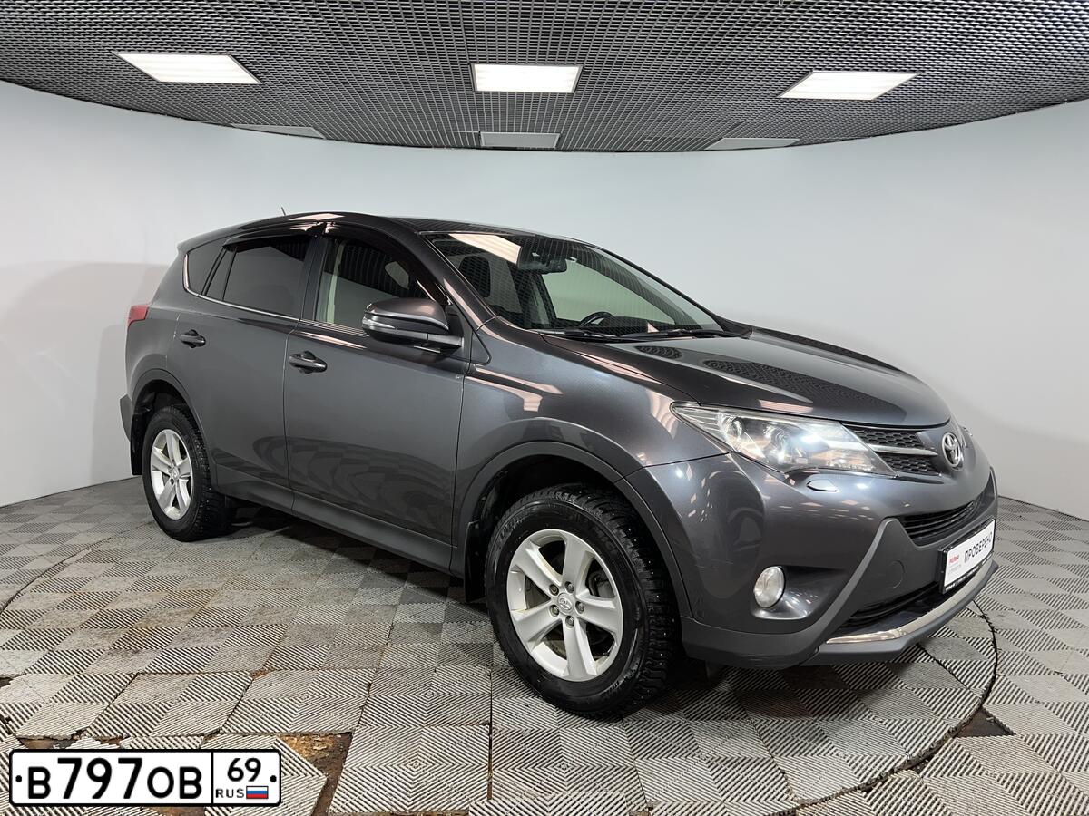 Фото автомобиля TOYOTA RAV4, 2013 — госномер М003ОР69. Цвет: СЕРЫЙ