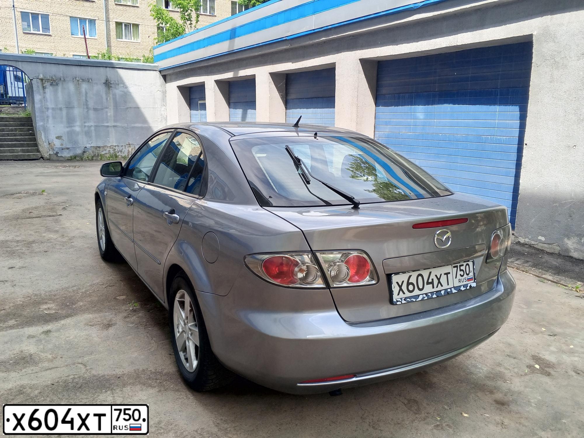 Фото автомобиля MAZDA 6, 2006 — госномер Х604ХТ750. Цвет: СЕРЫЙ