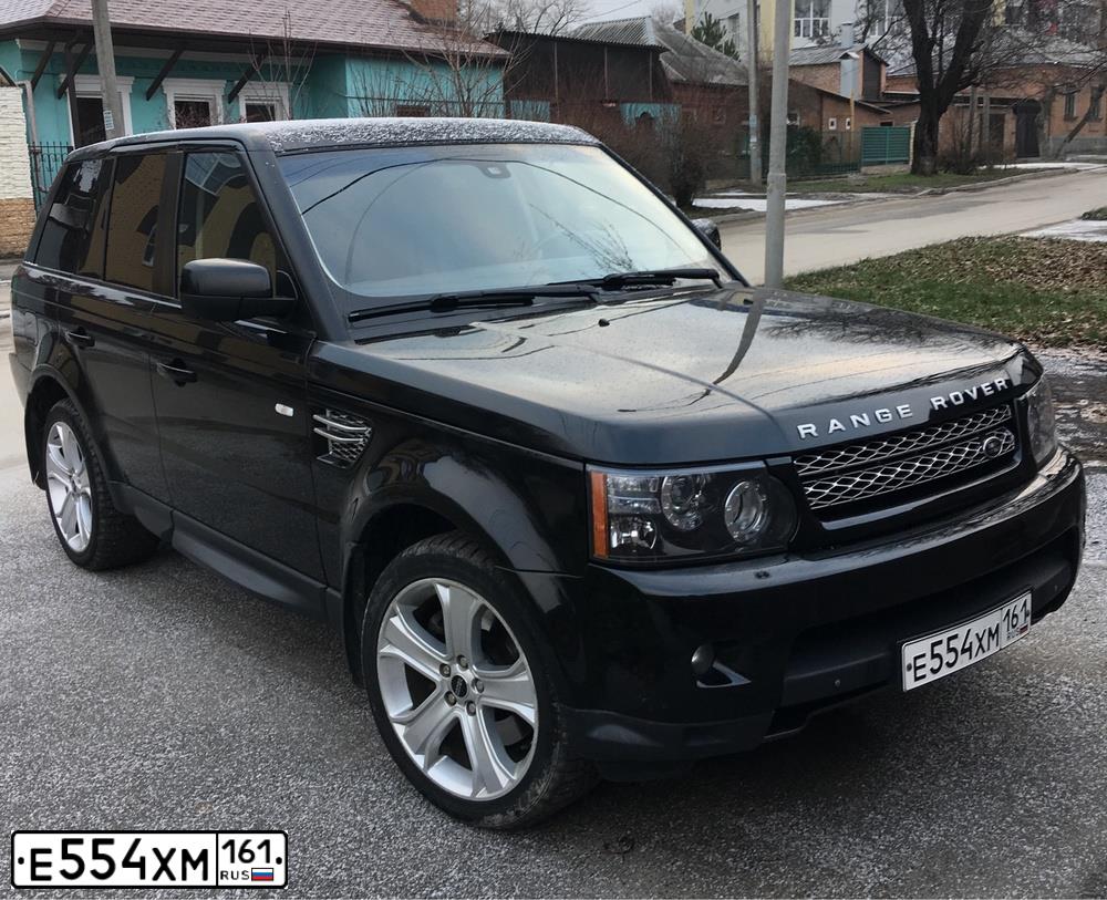 Фото автомобиля LANDROVER RANGE ROVER SPORT, 2012 — госномер У666УО197. Цвет: ЧЕРНЫЙ