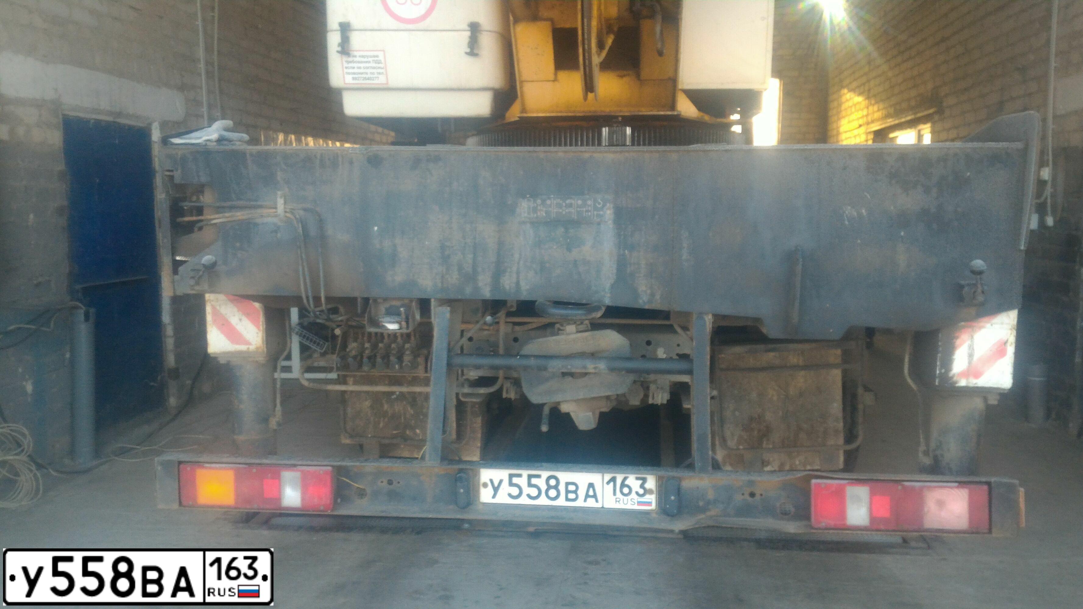Фото автомобиля KAMAZ 65115 /6X4/, 2014 — госномер У558ВА163. Цвет: Оранжевый