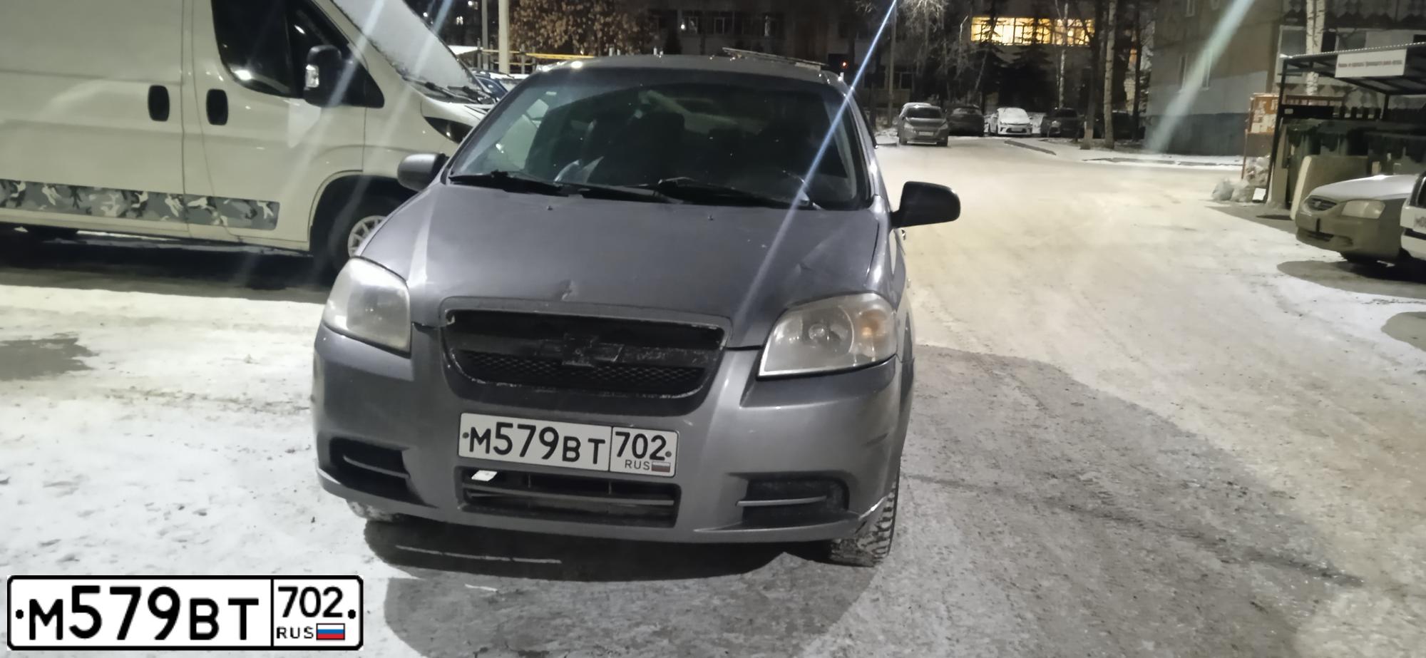 Фото автомобиля CHEVROLET T AVEO, 2006 — госномер М579ВТ702. Цвет: СЕРЫЙ