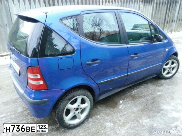 Фото автомобиля MERCEDES A-KLASSE, 2001 — госномер Н736ВЕ123. Цвет: СИНИЙ