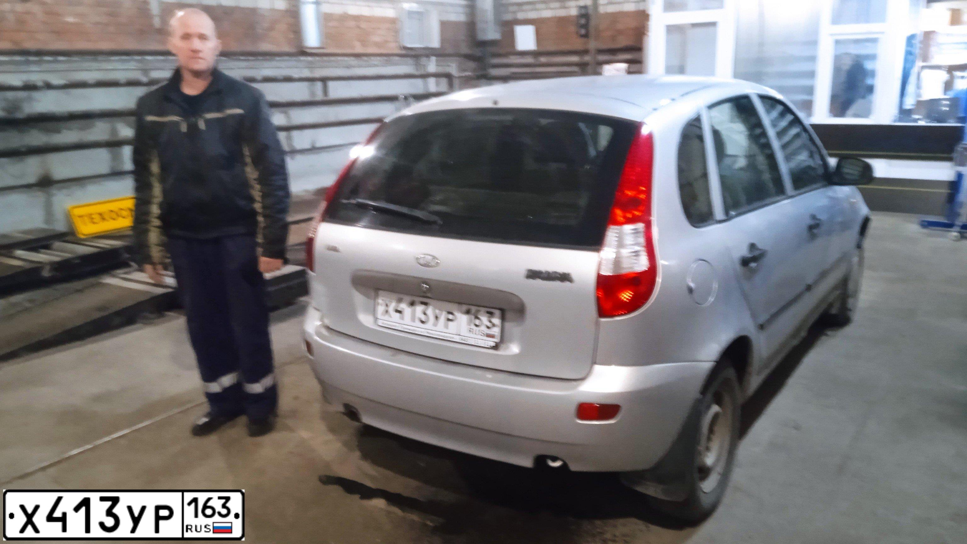 Фото автомобиля LADA 1119 KALINA, 2006 — госномер В222КК163. Цвет: Серебристый