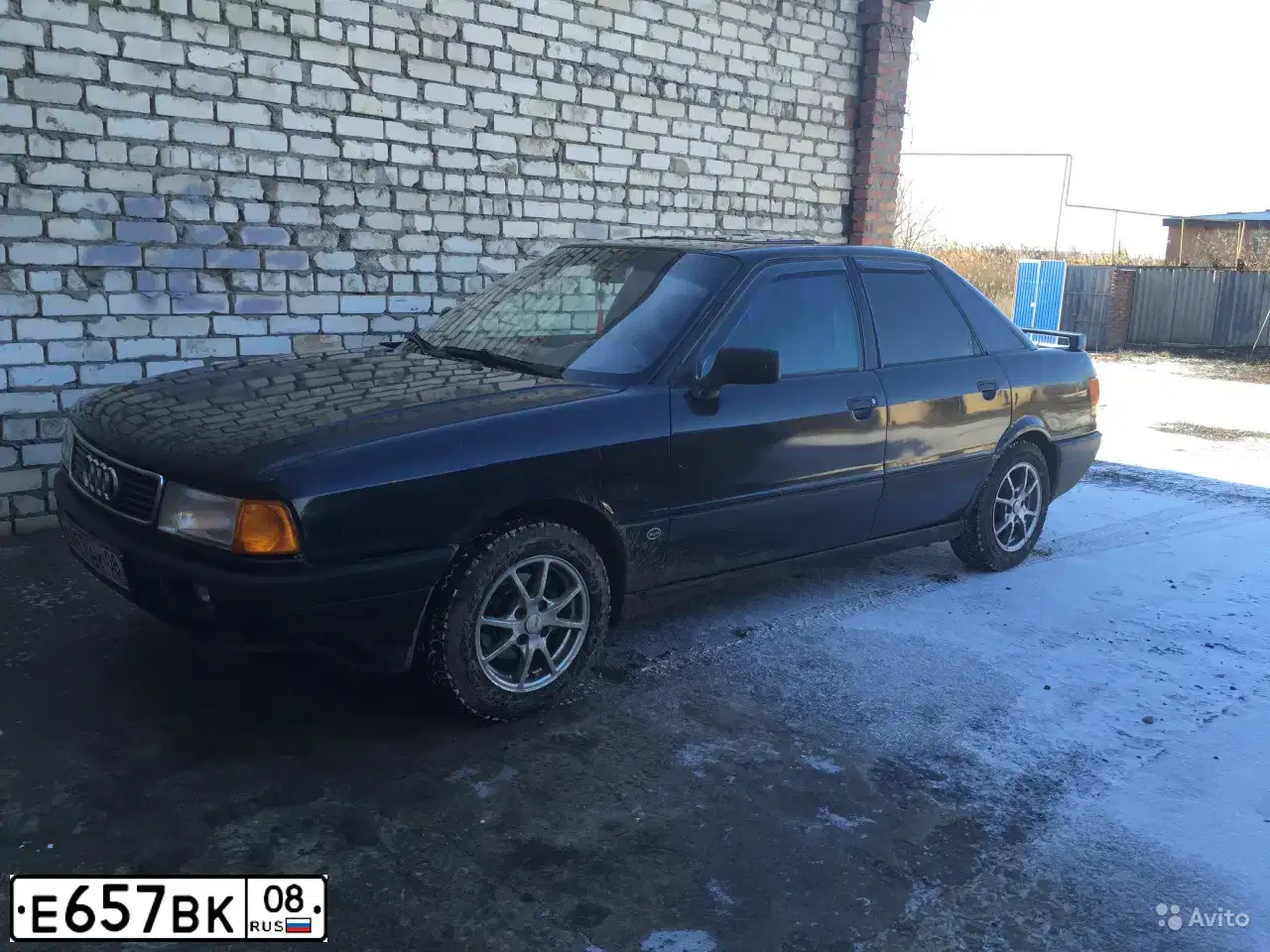 Фото автомобиля AUDI 80, 1991 — госномер Е657ВК08. Цвет: ЧЕРНЫЙ