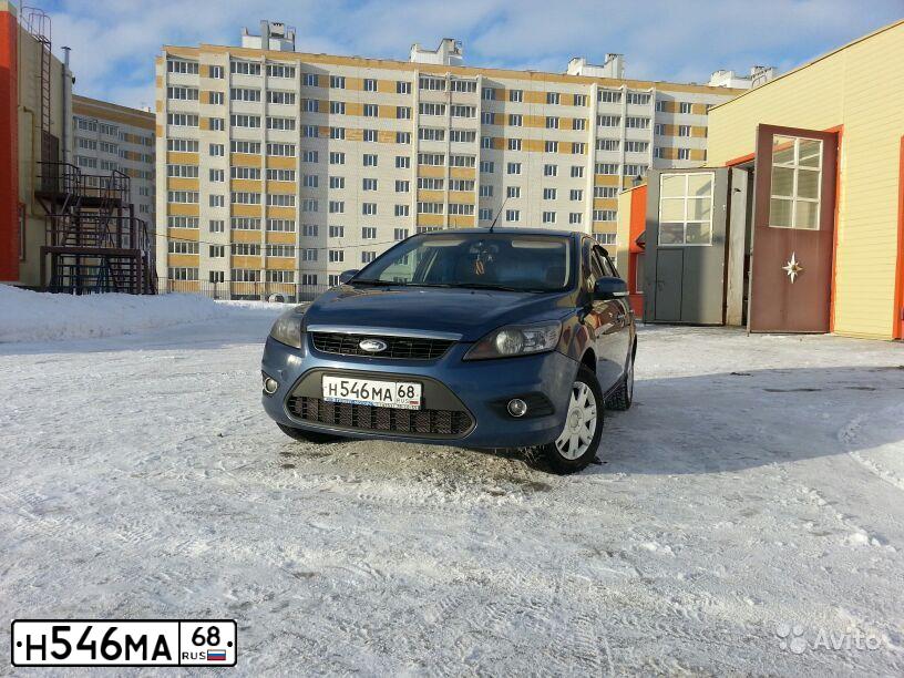 Фото автомобиля FORD FOCUS, 2008 — госномер Н546МА68. Цвет: синий