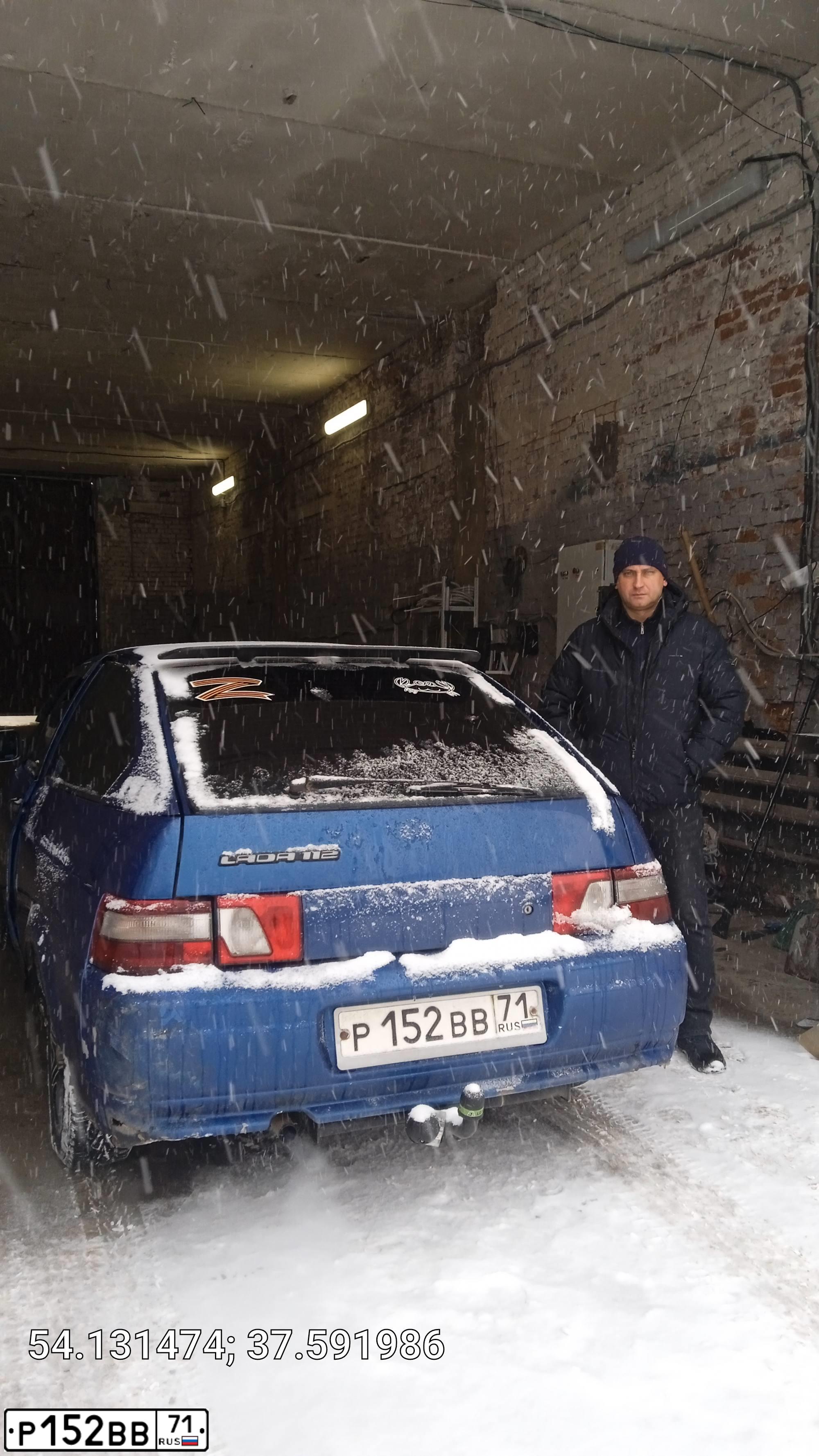 Фото автомобиля LADA 2112, 2007 — госномер Р152ВВ71. Цвет: СИНИЙ
