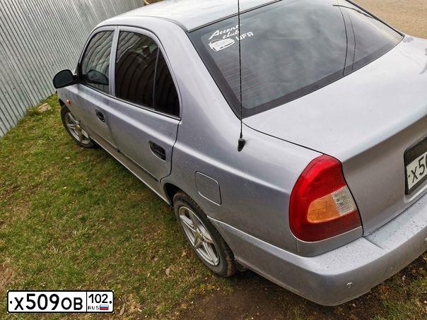 Фото автомобиля TAGAZ ACCENT, 2007 — госномер А757СУ702. Цвет: Серебристый