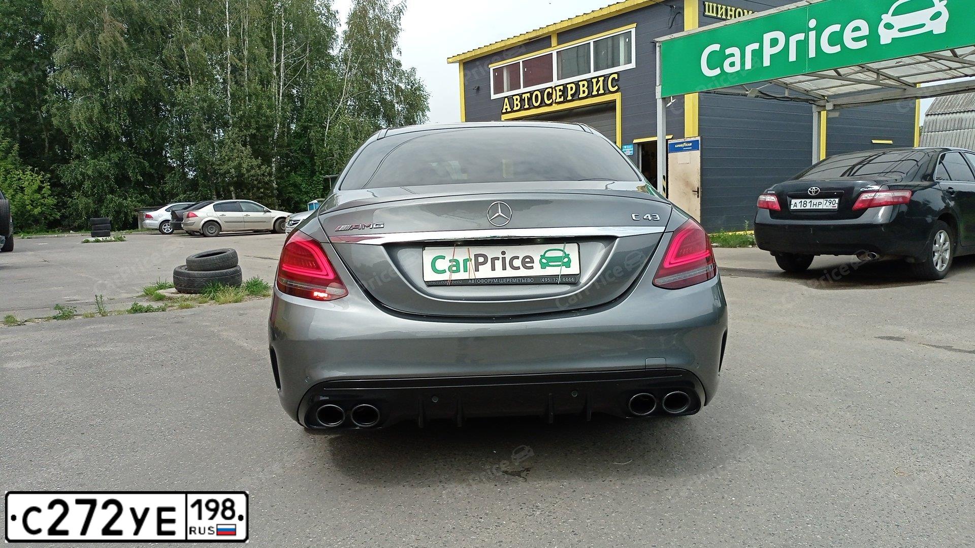 Фото автомобиля MERCEDES C-KLASSE, 2019 — госномер С272УЕ198. Цвет: СЕРЫЙ