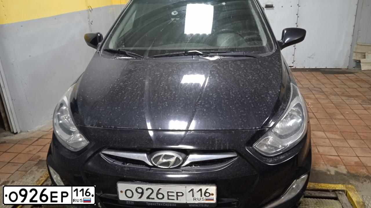 Фото автомобиля HYUNDAI SOLARIS, 2011 — госномер У456МС716