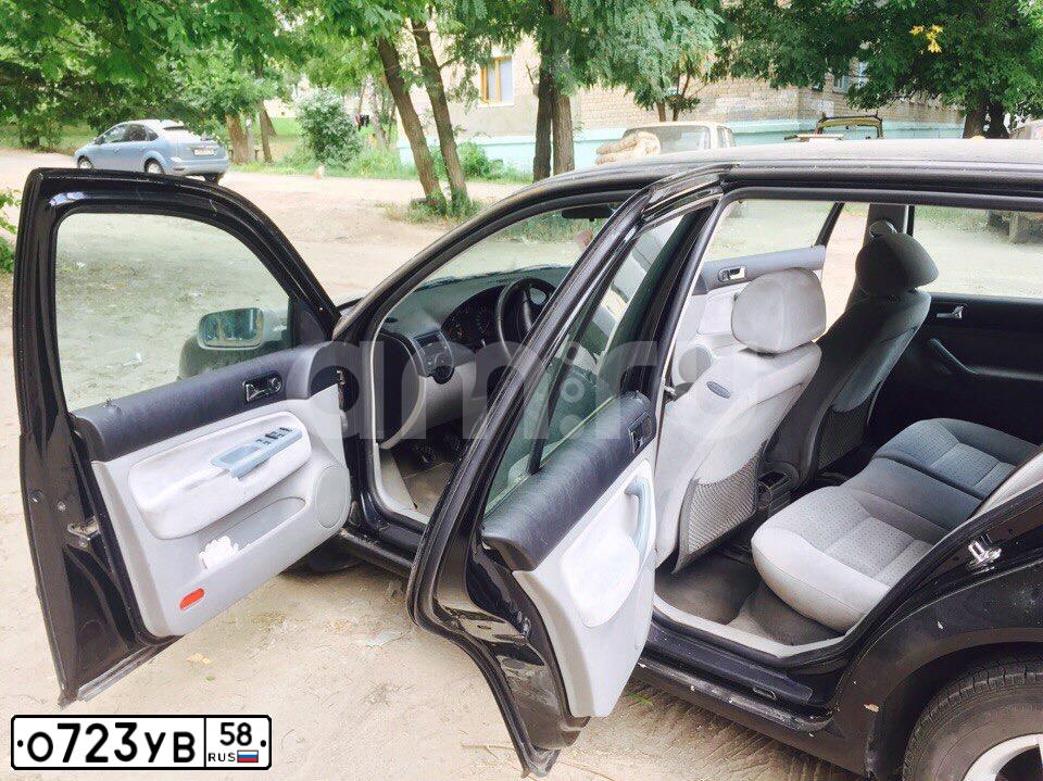 Фото автомобиля VOLKSWAGEN GOLF, 1997 — госномер Е886РА716. Цвет: ЧЕРНЫЙ