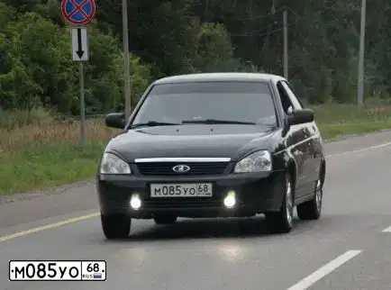 Фото автомобиля LADA 2170 PRIORA, 2007 — госномер О429ВТ68. Цвет: Сине-Черный