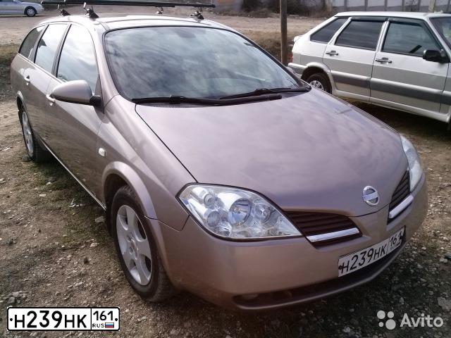 Фото автомобиля NISSAN PRIMERA, 2004 — госномер Н239НК161. Цвет: БЕЖЕВЫЙ