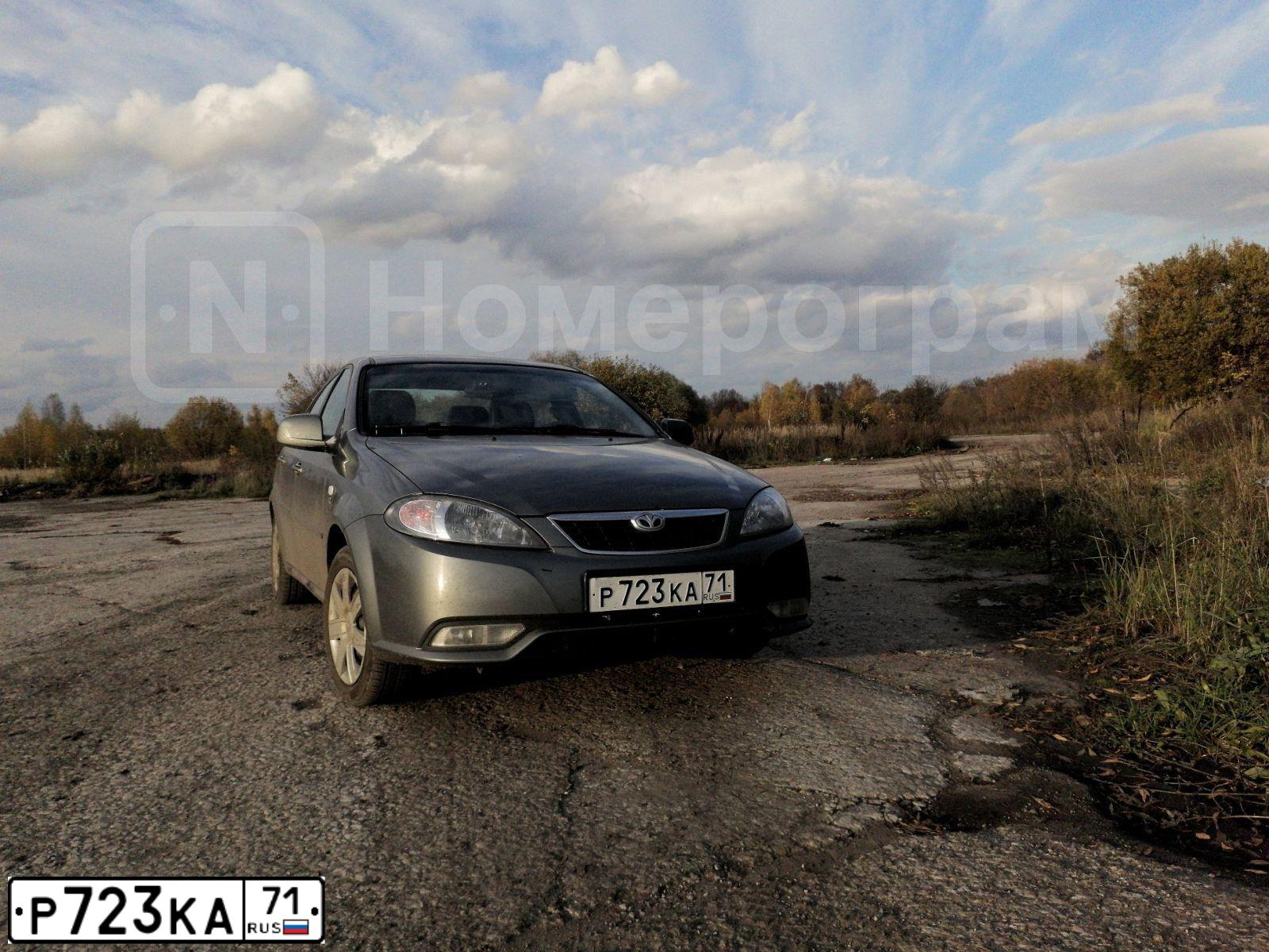 Фото автомобиля DAEWOO GENTRA, 2013 — госномер Р723КА71. Цвет: ТЕМНО-СЕРЫЙ