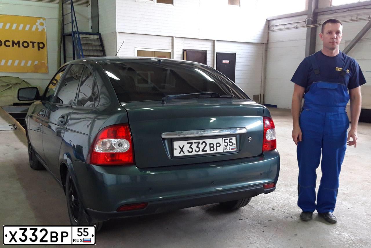 Фото автомобиля LADA 2172 PRIORA, 2010 — госномер В439НК155. Цвет: ЗЕЛЕНЫЙ