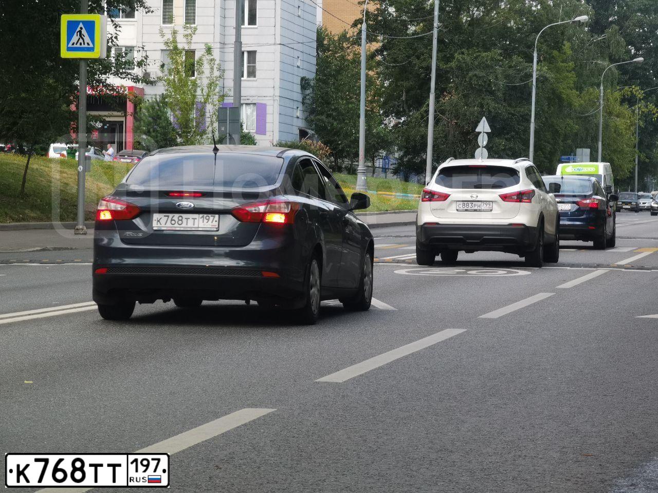 Фото автомобиля FORD FOCUS, 2012 — госномер К768ТТ197. Цвет: СЕРЫЙ ТЕМНЫЙ