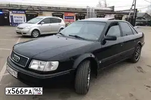 Фото автомобиля AUDI 100, 1991 — госномер Х692КХ71. Цвет: ЧЕРНЫЙ