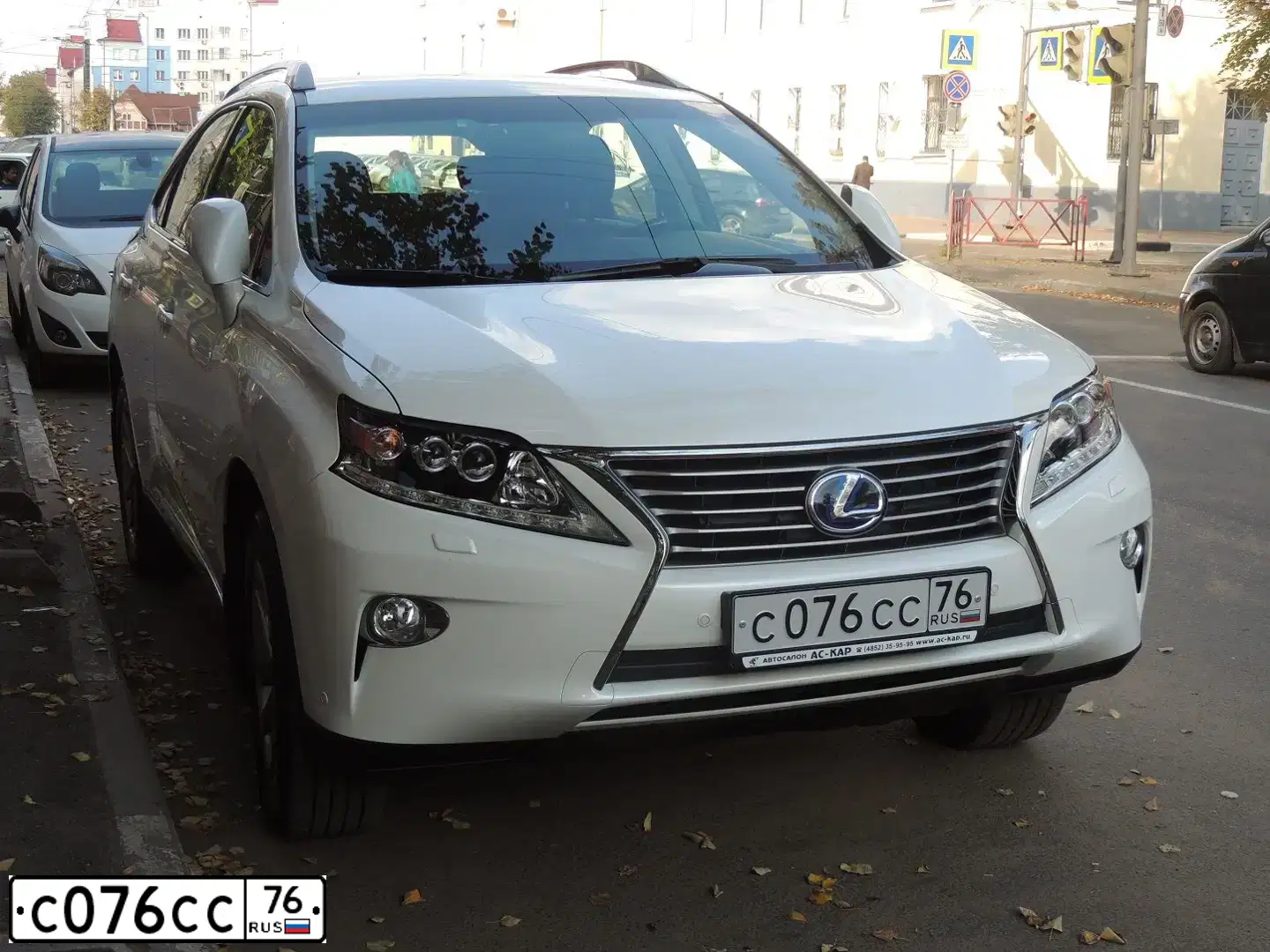 Фото автомобиля LEXUS RX, 2014 — госномер С076СС76. Цвет: Белый