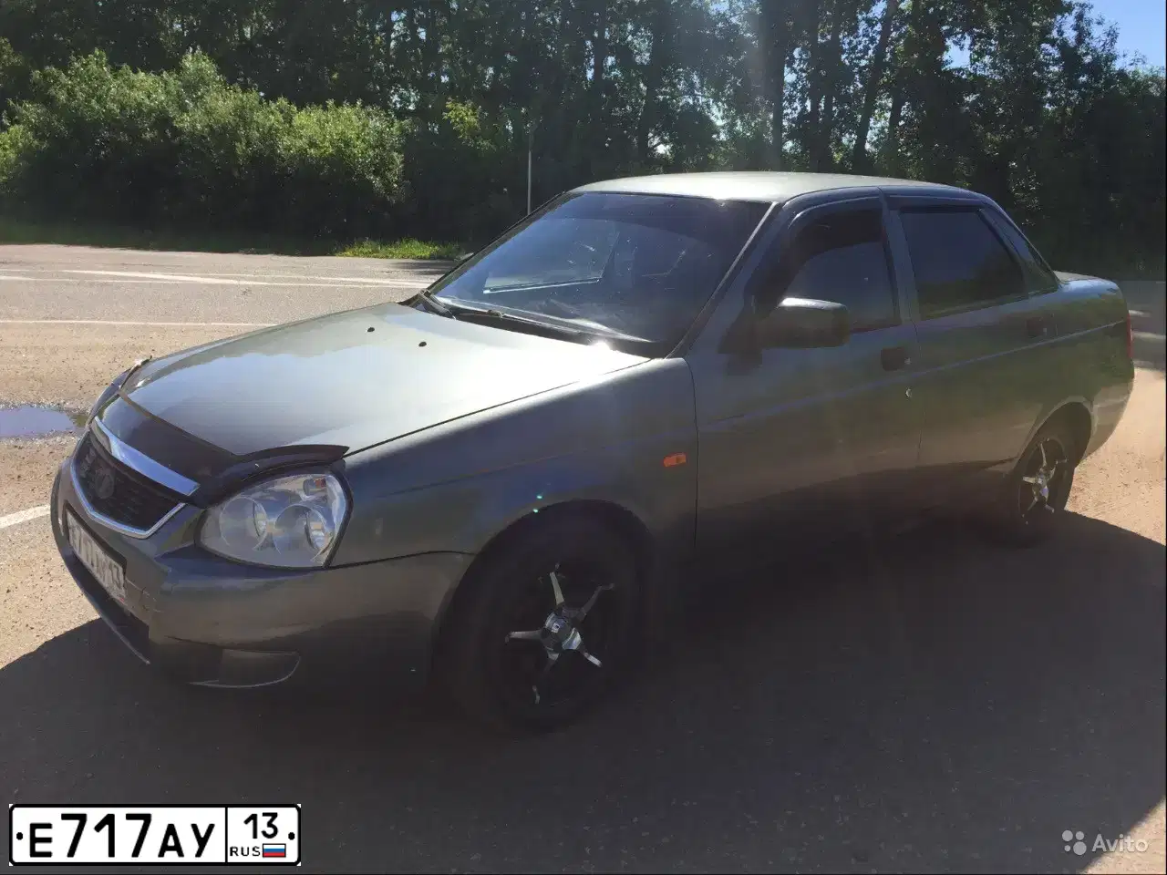 Фото автомобиля LADA 2170 PRIORA, 2008 — госномер В740УР13. Цвет: средний серо-зеленый металлик