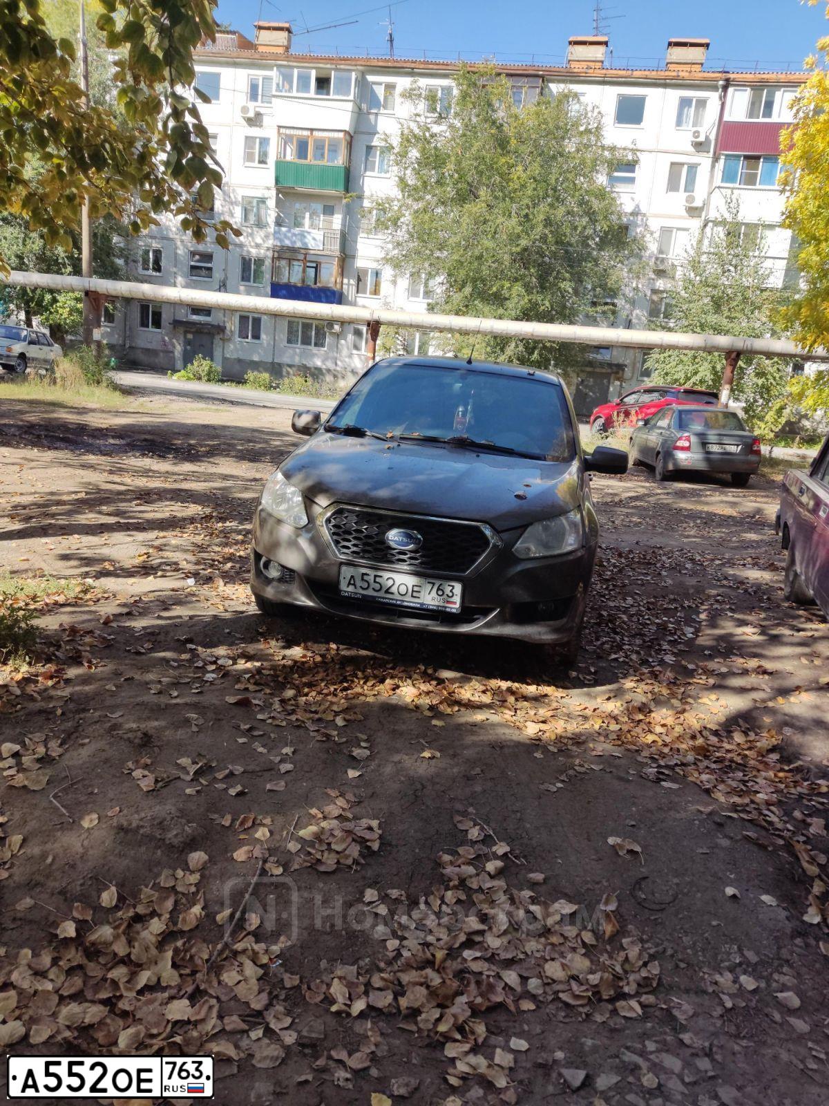 Фото автомобиля DATSUN ON-DO, 2018 — госномер Х802КМ763. Цвет: Серый