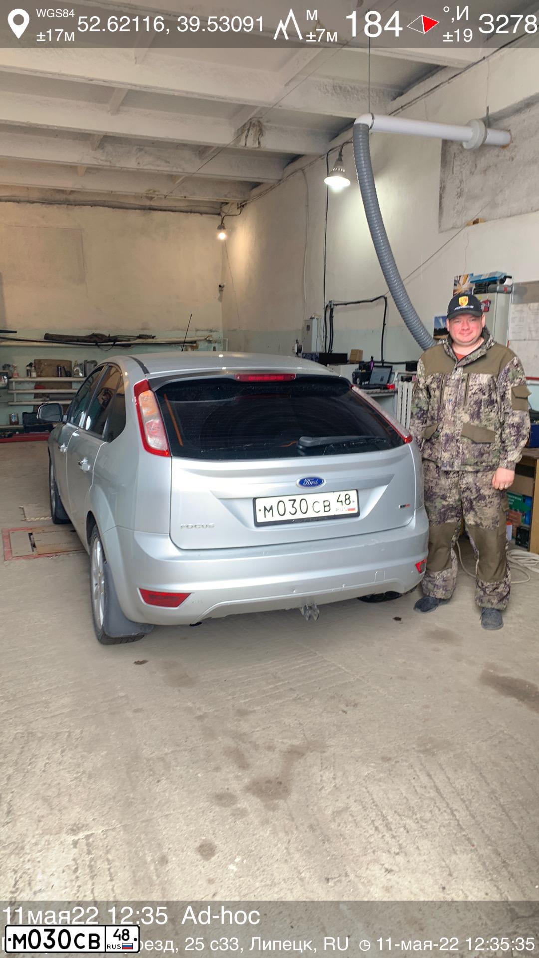 Фото автомобиля FORD FOCUS, 2010 — госномер М030СВ48. Цвет: СЕРЕБРИСТЫЙ
