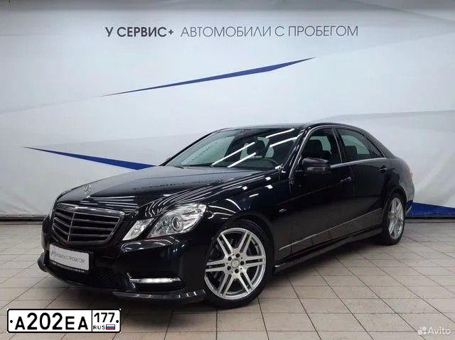 Фото автомобиля MERCEDES E-KLASSE, 2012 — госномер А202ЕА177. Цвет: ЧЕРНЫЙ
