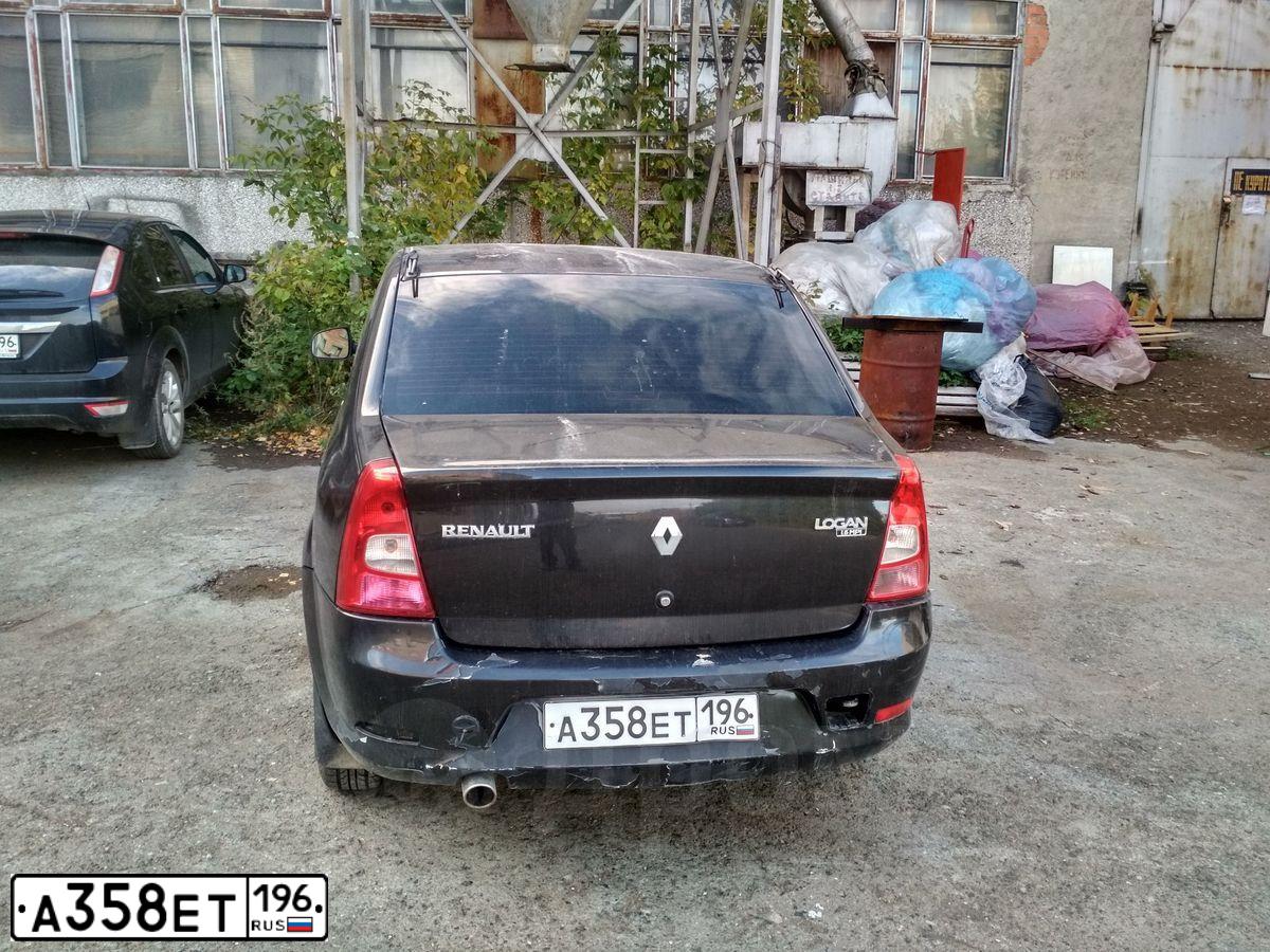 Фото автомобиля RENAULT LOGAN, 2011 — госномер С463СТ96. Цвет: ЧЕРНЫЙ
