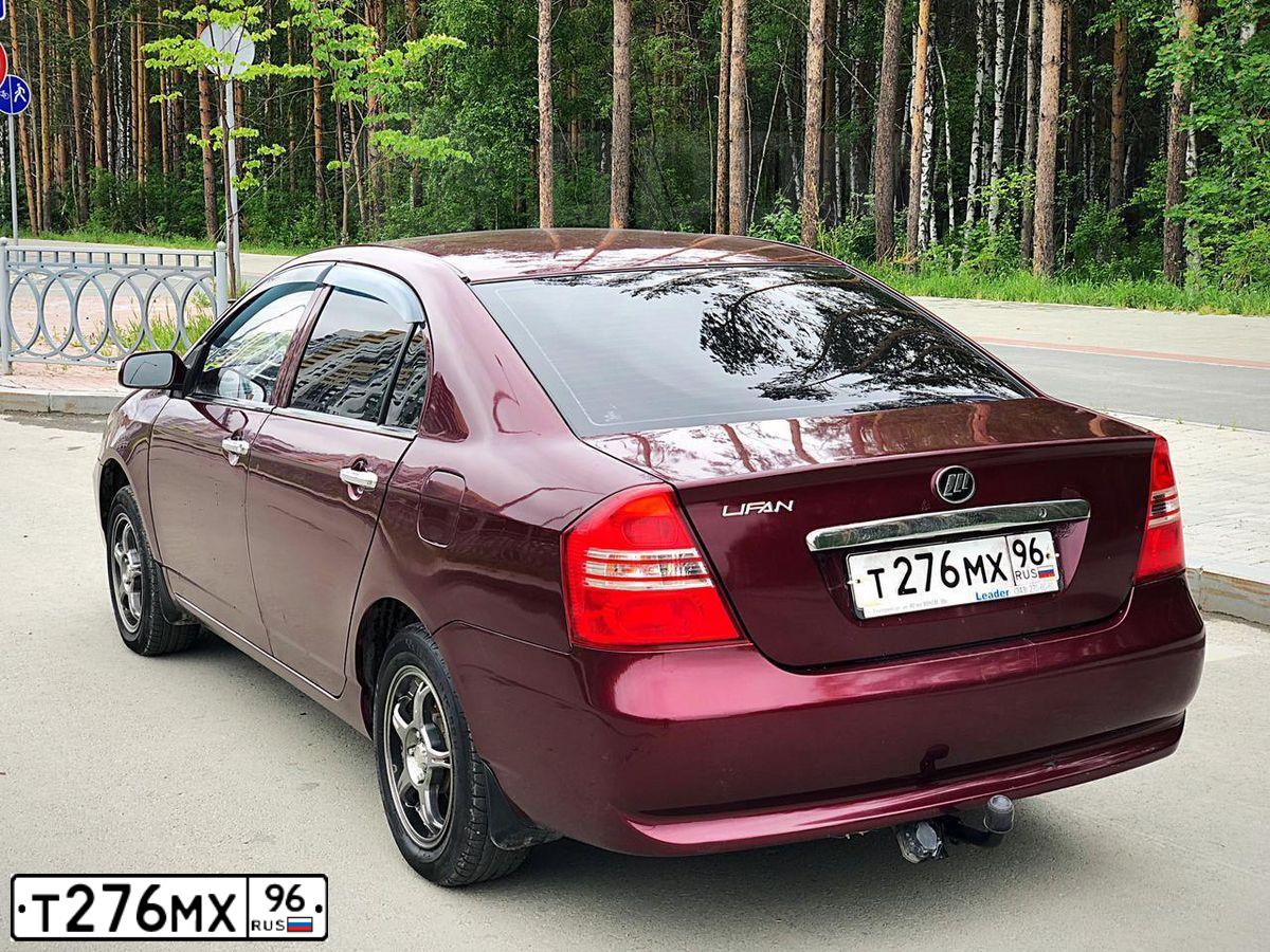 Фото автомобиля LIFAN SOLANO, 2012 — госномер О215ЕВ196. Цвет: ТЕМНО КРАСНЫЙ